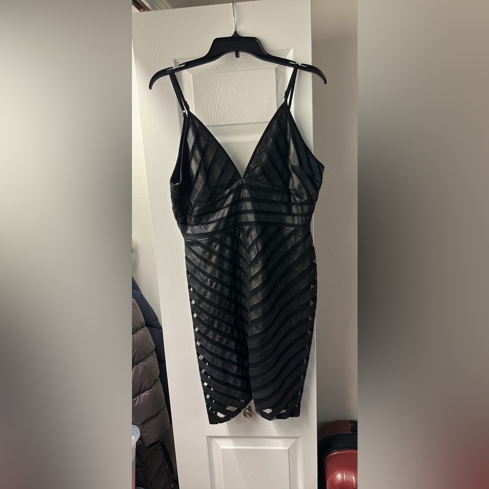 Faux black dress